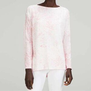 LULULEMON Back in Action Long Sleeve Shirt *Vitasea Pink Peony Brier Rose